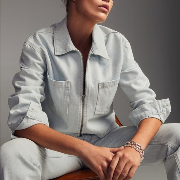 Mango Soft Blue Jean Jacket - Picture 2 of 6